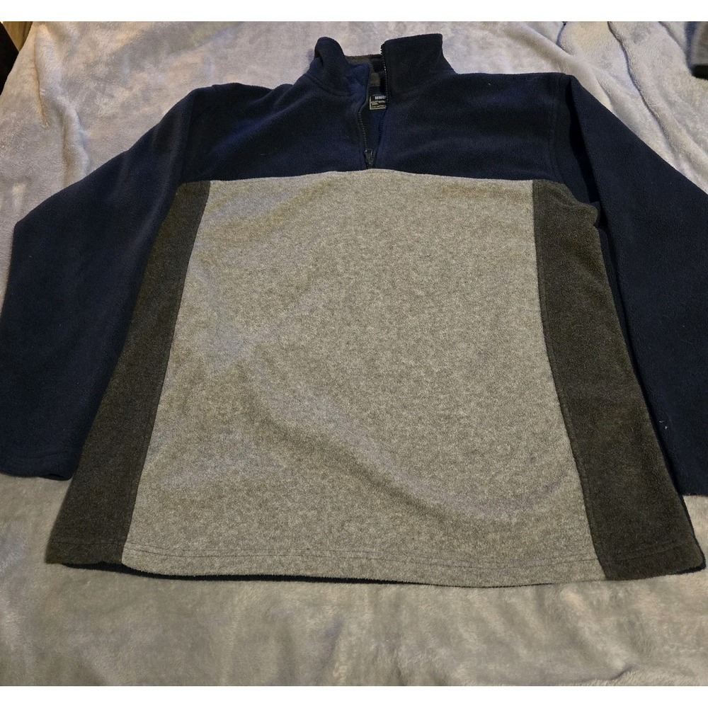 Highland Outfitters L Colorblock 1/4 Zip Fleece Mens Cozy Comfortable Pullover